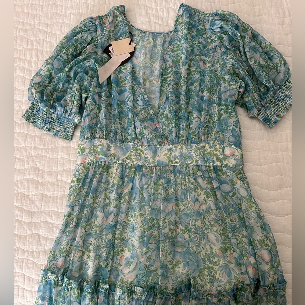 BYTIMO Floral Chiffon Tiered dress - Picture 5 of 8